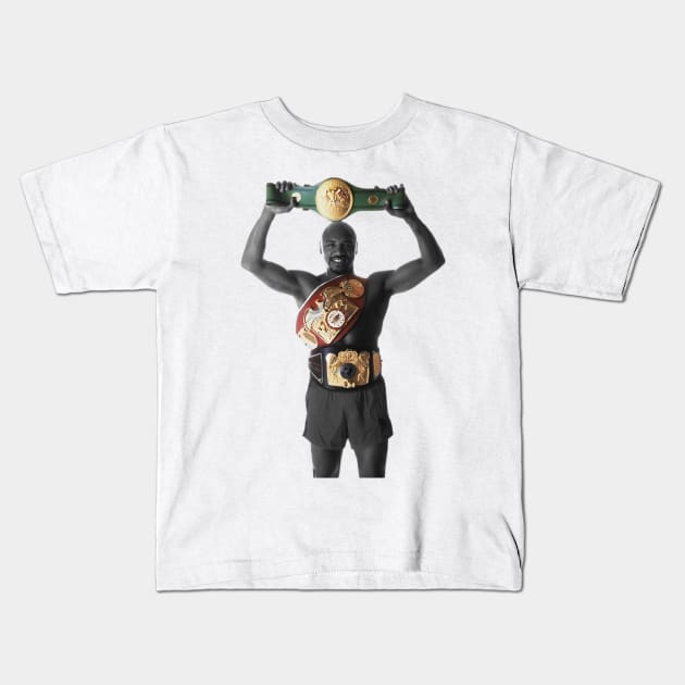 Hagler Champ Kids T-Shirt by Jusstea